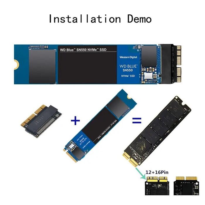 Adaptador M.2 NVMe SSD a MacBook PCI-E - Alto Rendimiento