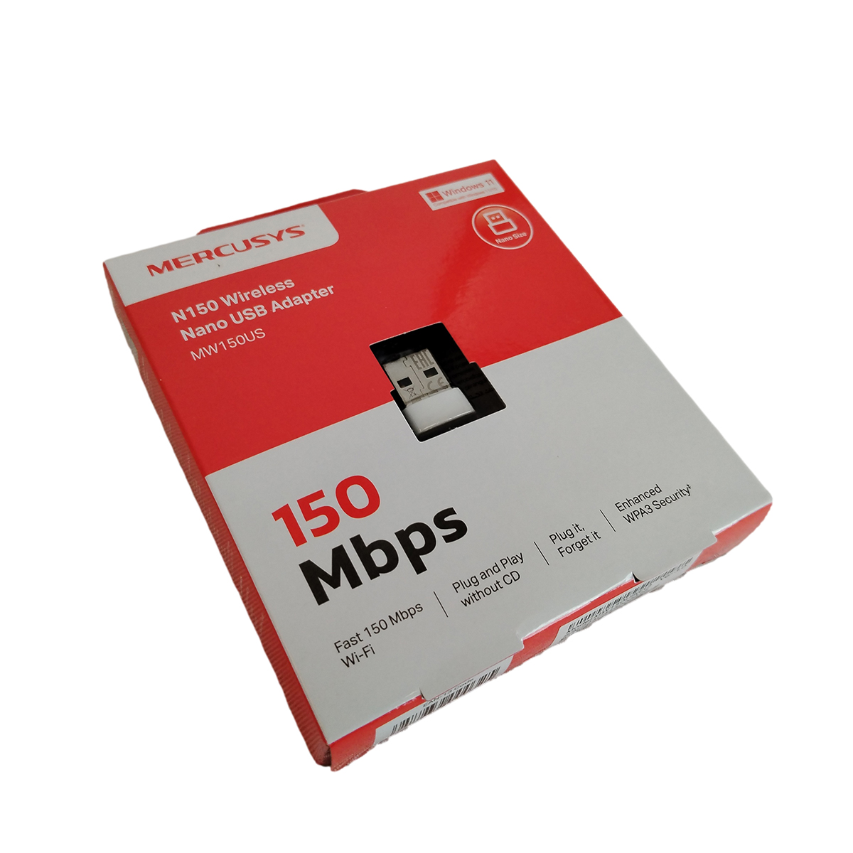 Adaptador WIFI - Nano Receptor USB MERCUSYS MW150US 150 Mbps