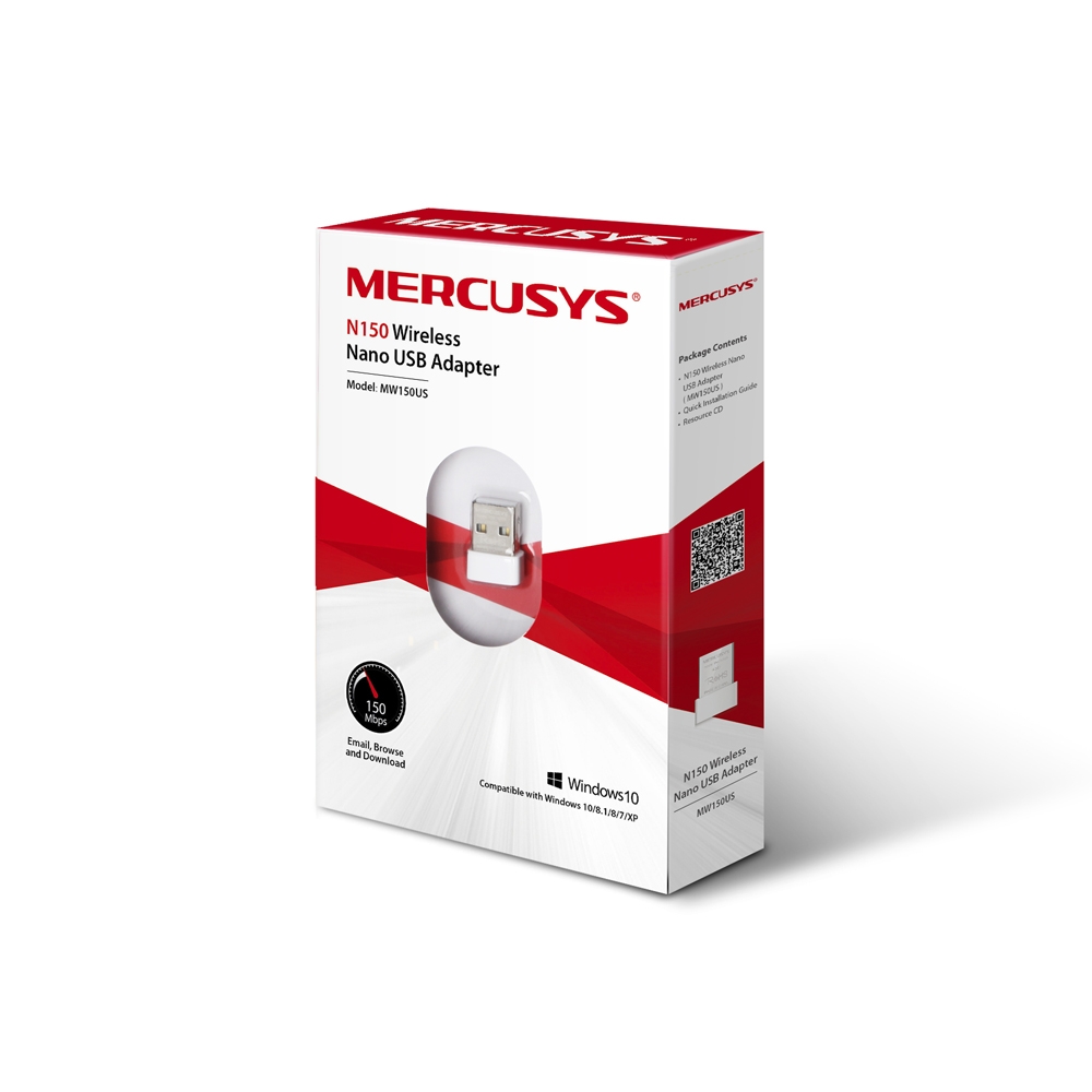 Adaptador WIFI - Nano Receptor USB MERCUSYS MW150US 150 Mbps