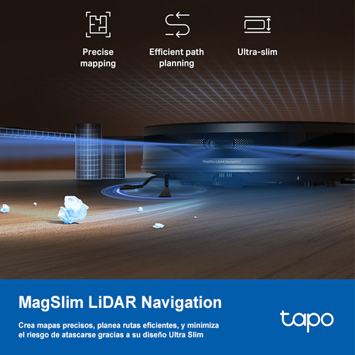 Aspiradora Robot Trapeadora 5300pa Mapeo Tp-link Tapo Rv20