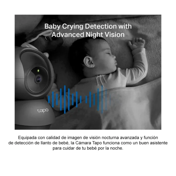 CAMARA IP INTERIOR 360º - TAPO C211 NEGRA