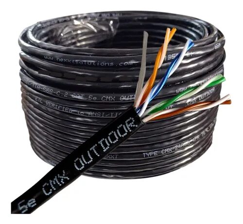 Cable Red Utp Ethernet Cat5e Exterior 100% Cobre 100mts