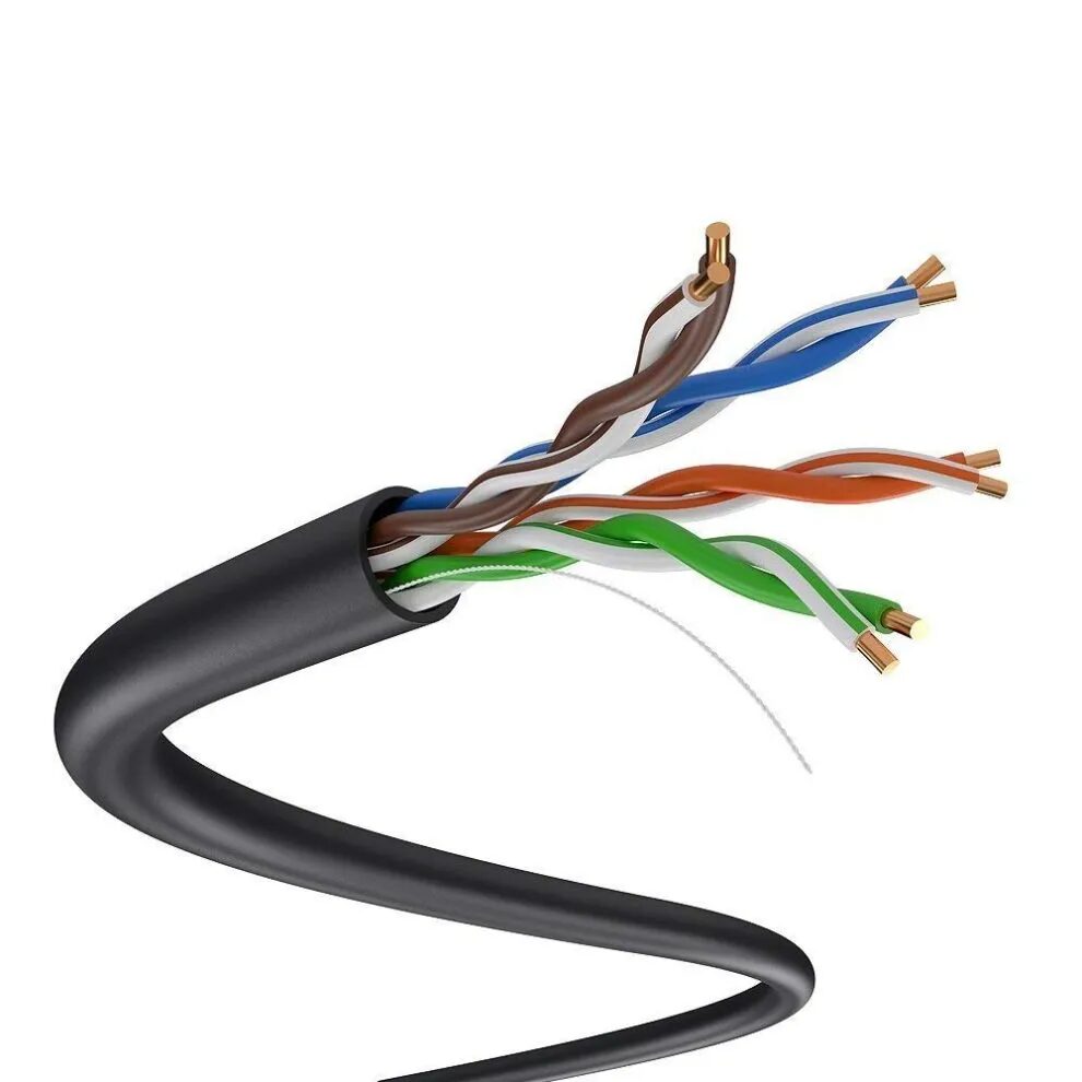 Cable Red Utp Ethernet Cat5e Exterior 100% Cobre 100mts
