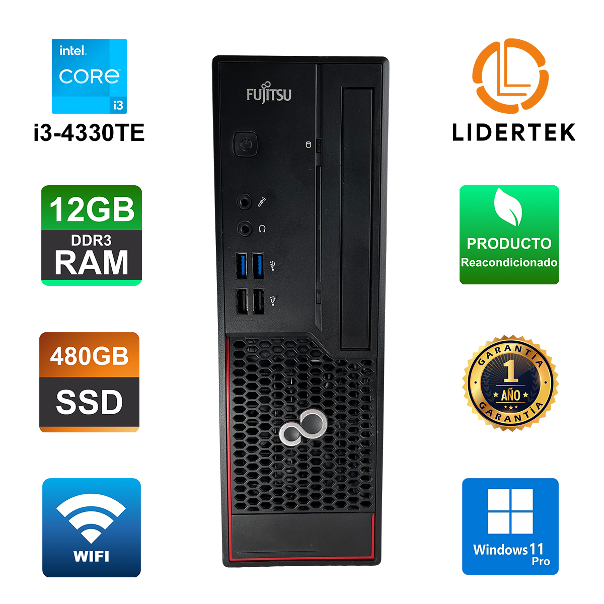 Computadora de Escritorio Core i3 - 12gb Ram - Ssd 480gb