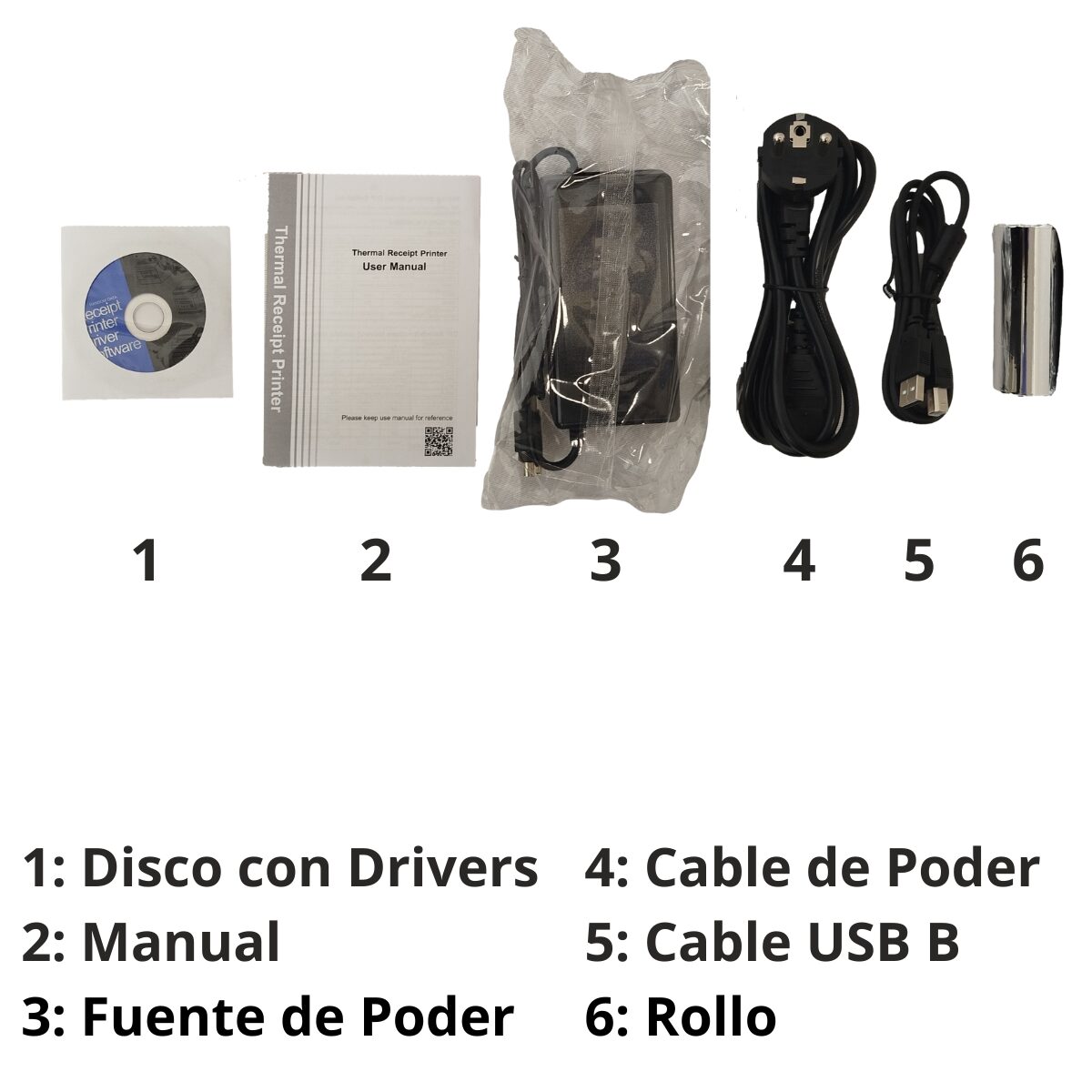Impresora Termica Etiquetas USB Xl-Scan Rp8020U Papel 80 mm