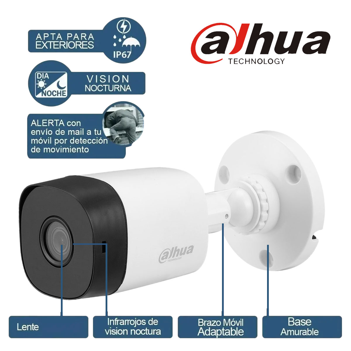 Kit Camaras Seguridad Exterior Full Hd Completo Dvr y Disco