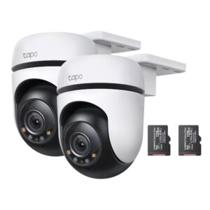 Kit x2 Cámaras Seguridad Exterior Tapo C510 + Memoria 128gb
