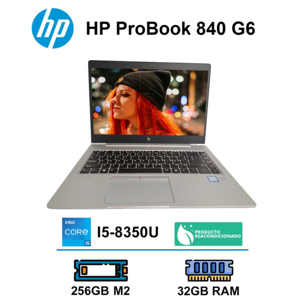 Laptop Hp I5-8250u 4 Núcleos 32gb Ram 256gb Ssd Full Hd