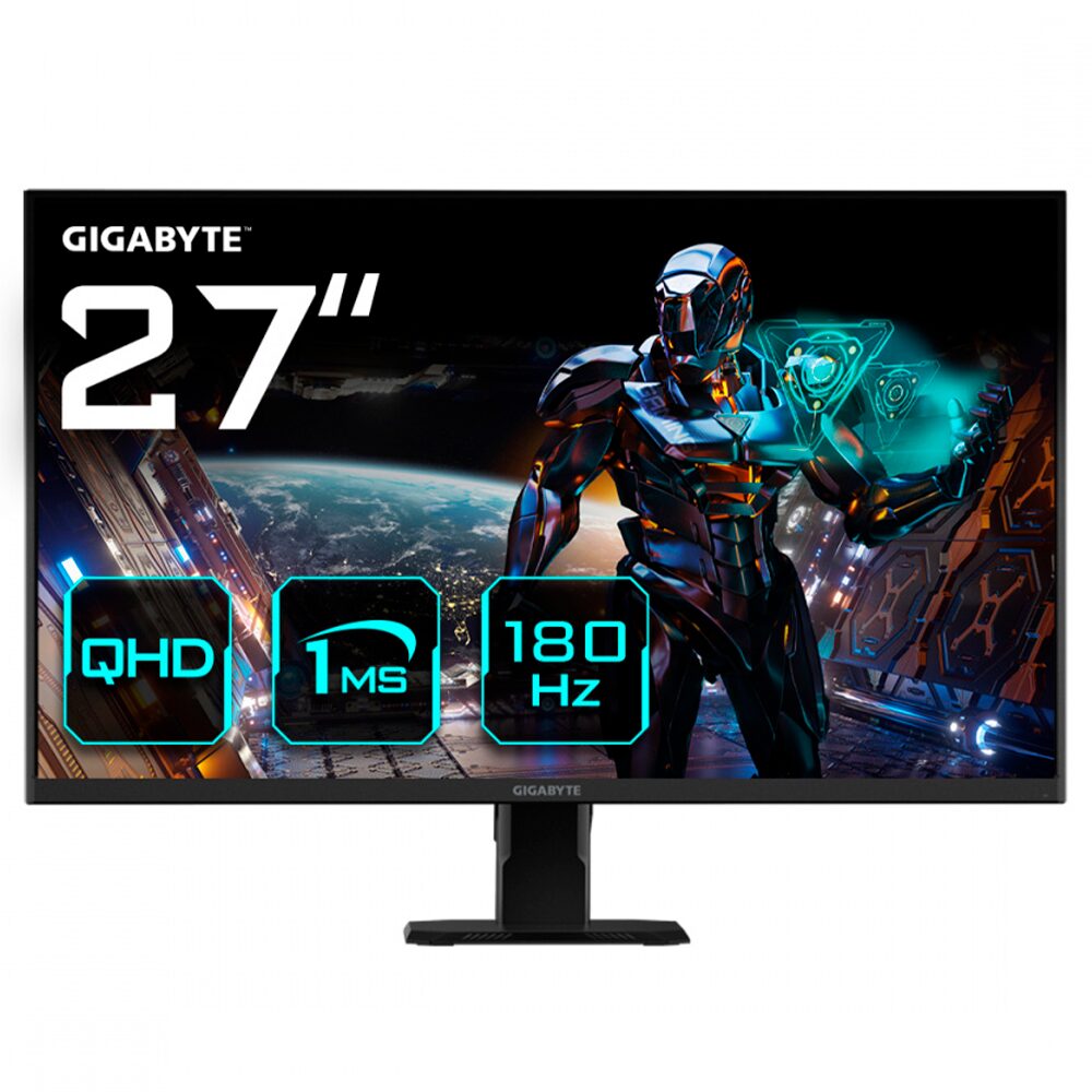Monitor Gamer Qhd Ss Ips Hdmi Dp 180 Hz 1ms GYGABYTE 27”