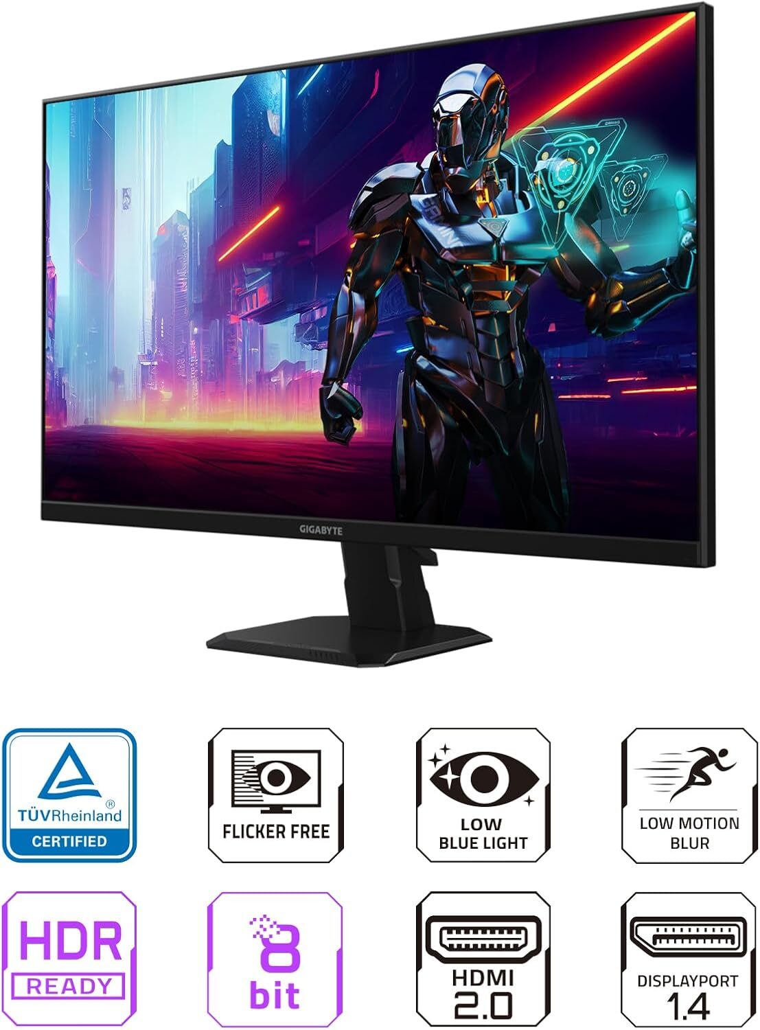 Monitor Gamer Qhd Ss Ips Hdmi Dp 180 Hz 1ms GYGABYTE 27”