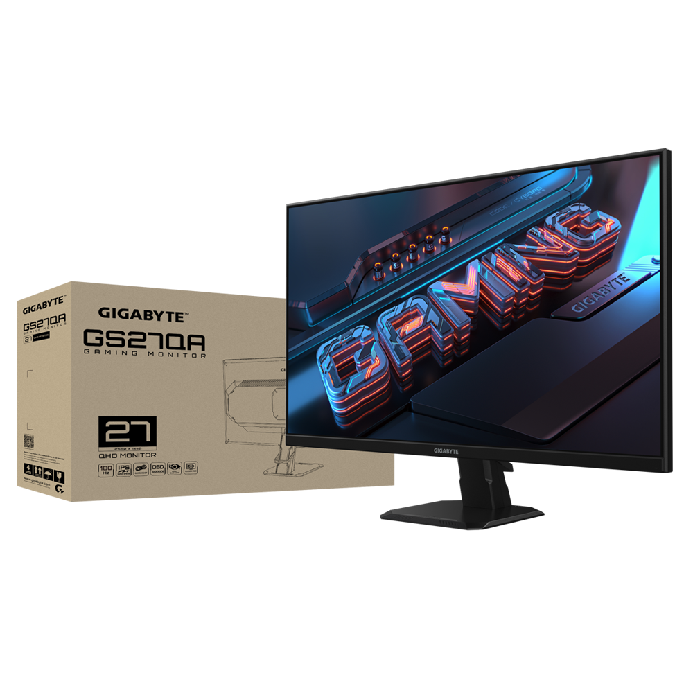 Monitor Gamer Qhd Ss Ips Hdmi Dp 180 Hz 1ms GYGABYTE 27”