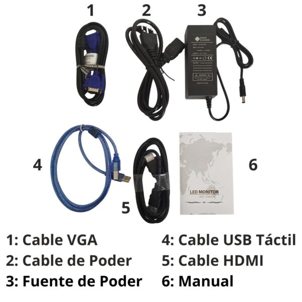 Pantalla Tactil Monitor Led Vga Hdmi Usb Shot Gaming 17”