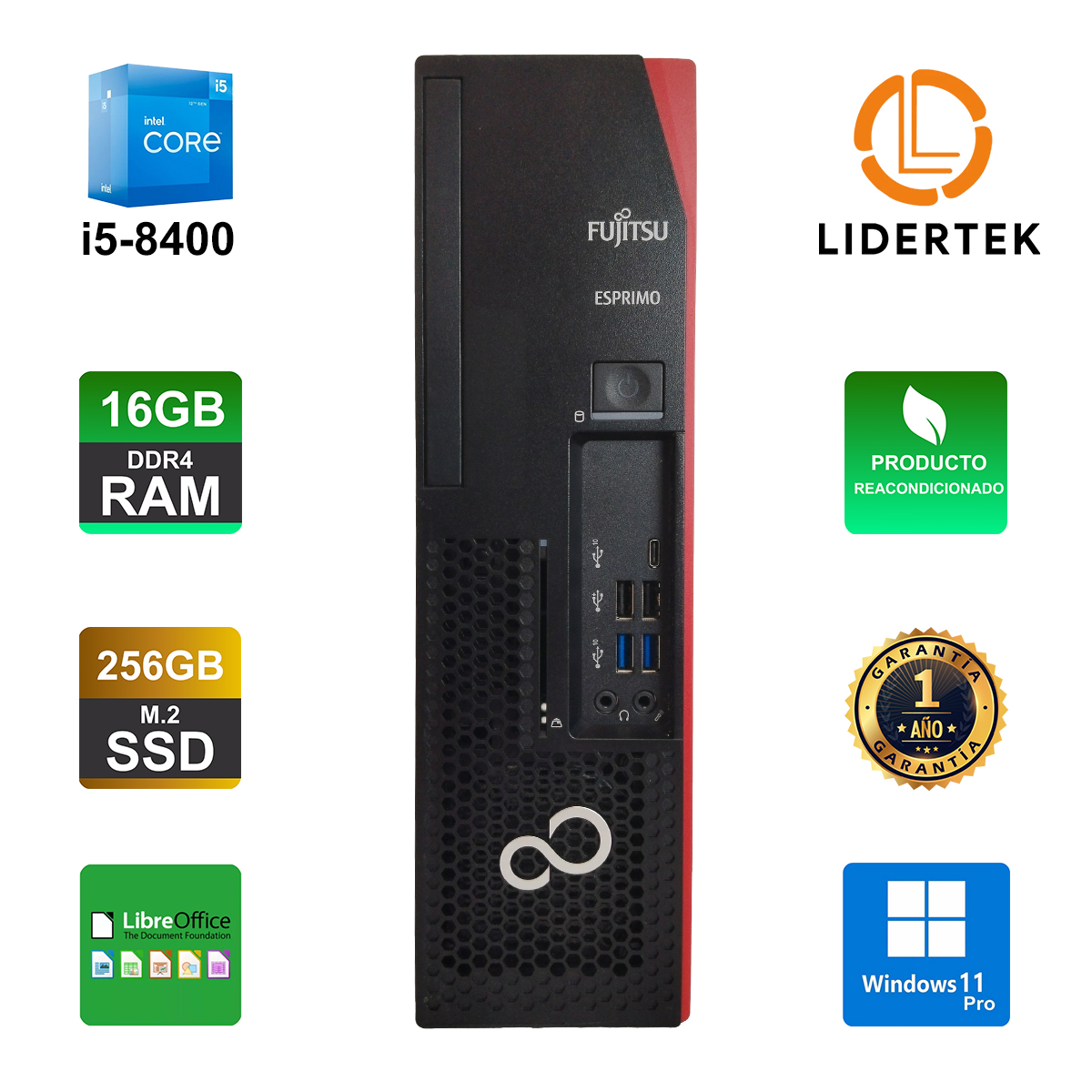 Pc Computadora Escritorio Core i5 16gb Ssd 256gb Windows 11