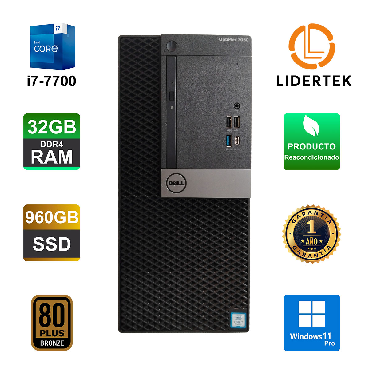 Pc Computadora Escritorio Core i7-6700 64gb Ram 960gb Ssd