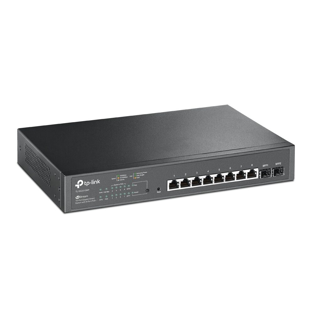 Switch de red Tp-Link 10 Puertos 1000 Mbps Poe+ TL-SG2210MP