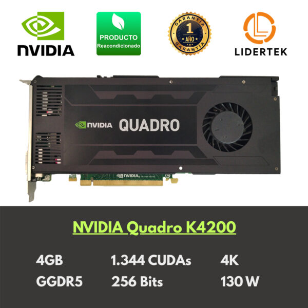 Tarjeta Gráfica Nvidia Quadro K4200 - 4GB GDDR5