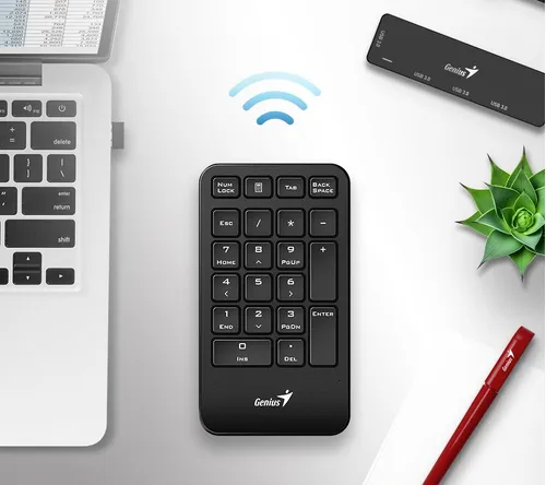Teclado Numérico Inalámbrico USB 21 Teclas Genius NumPad1000