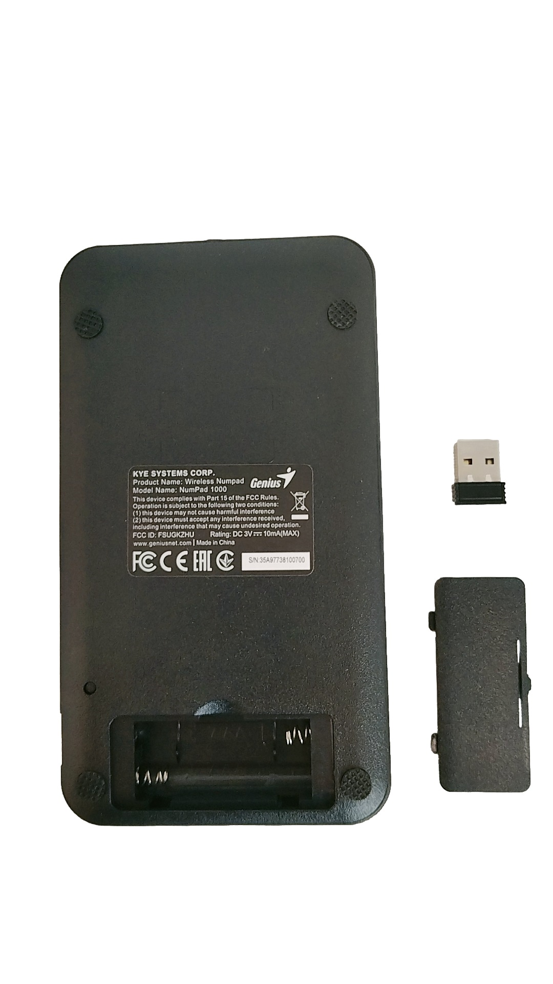 Teclado Numérico Inalámbrico USB 21 Teclas Genius NumPad1000