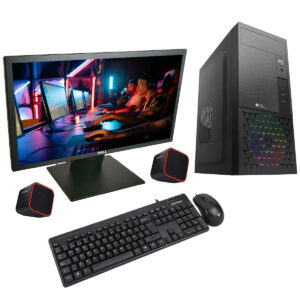 Torre Pc Escritorio Completa + Monitor + Mouse + Teclado