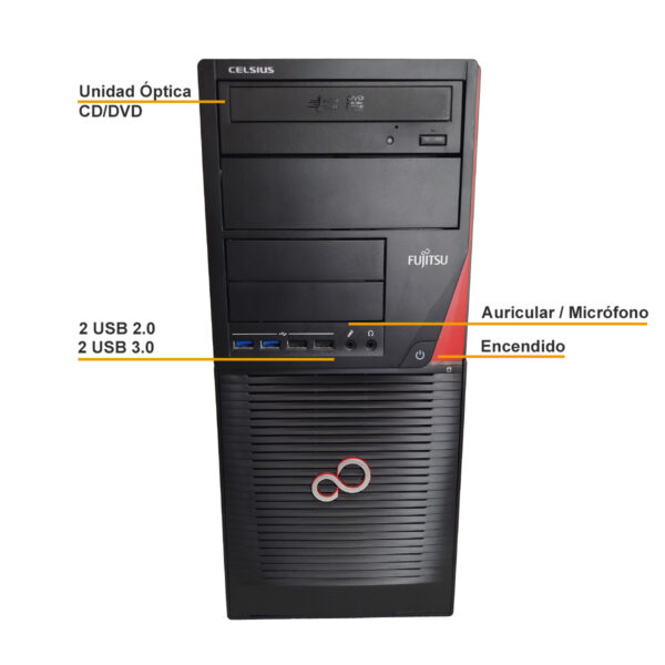 Torre Pc Escritorio Intel Core I5 8gb Ssd 256gb Win11 - W550