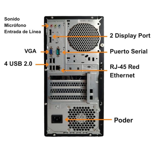 Torre Pc Escritorio Intel Core i7 8gb Ssd 256gb Windows 11