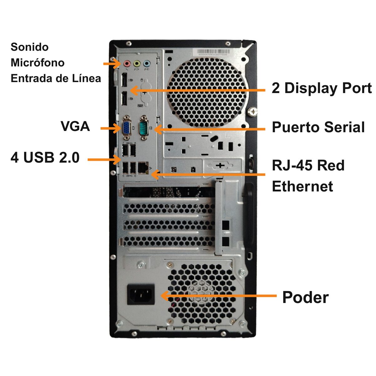 Torre Pc Escritorio Intel Core i7 8gb Ssd 256gb Windows 11