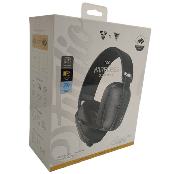Auriculares Gamer Inalambrico Fantech Studio Pro Gris