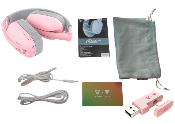Auriculares Gamer Inalambrico Fantech Studio Pro Rosa