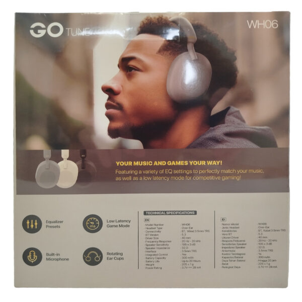Auriculares Inalambricos con Microfono Fantech Go Vibe Gris