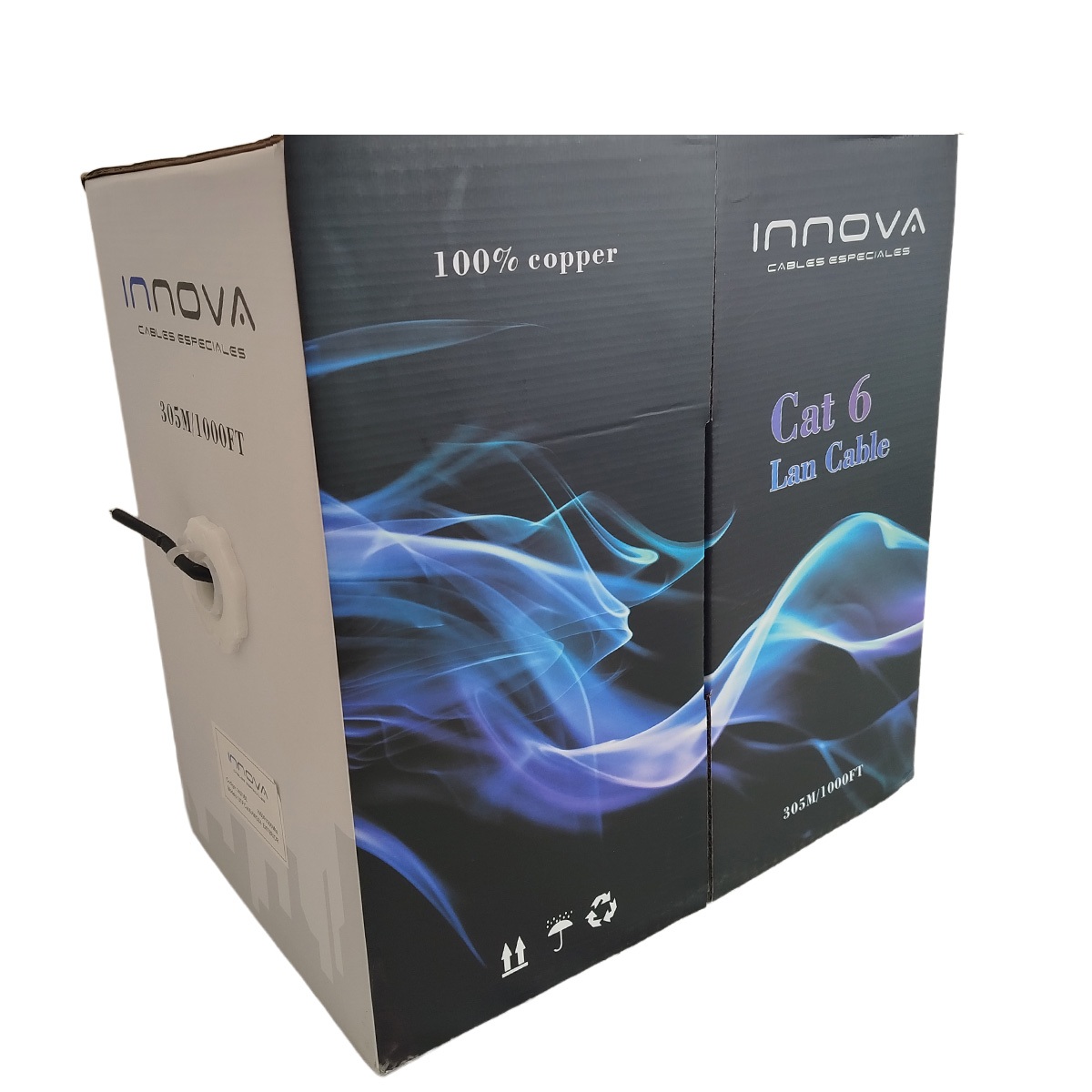 Bobina Cable Red Utp Cat 6e 305m - Exterior Cobre Anti Flama