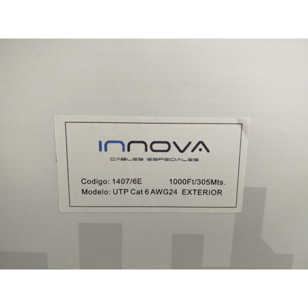 Bobina Cable Red Utp Cat 6e 305m - Exterior Cobre Anti Flama