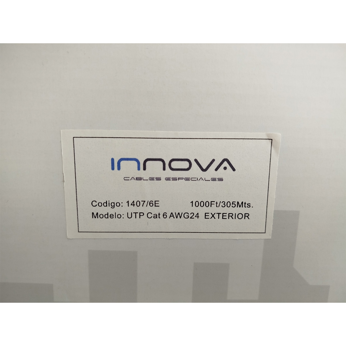 Bobina Cable Red Utp Cat 6e 305m - Exterior Cobre Anti Flama
