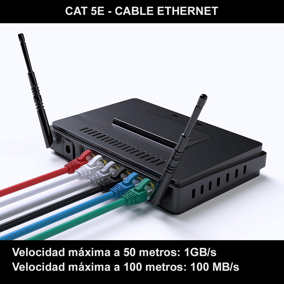 Bobina De Cable Utp Econi Cat5e 150m Aleaccion Exterior