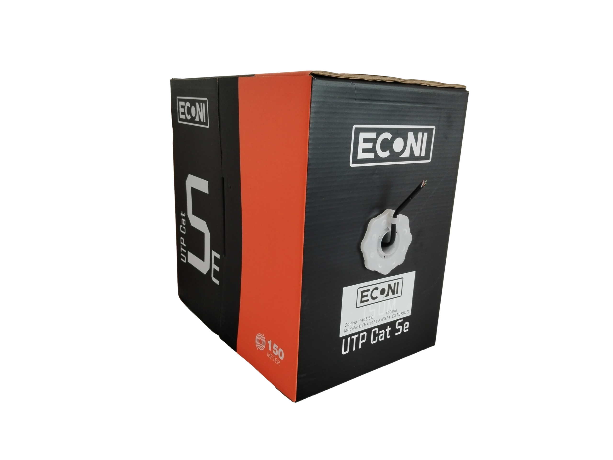 Bobina De Cable Utp Econi Cat5e 150m Aleaccion Exterior