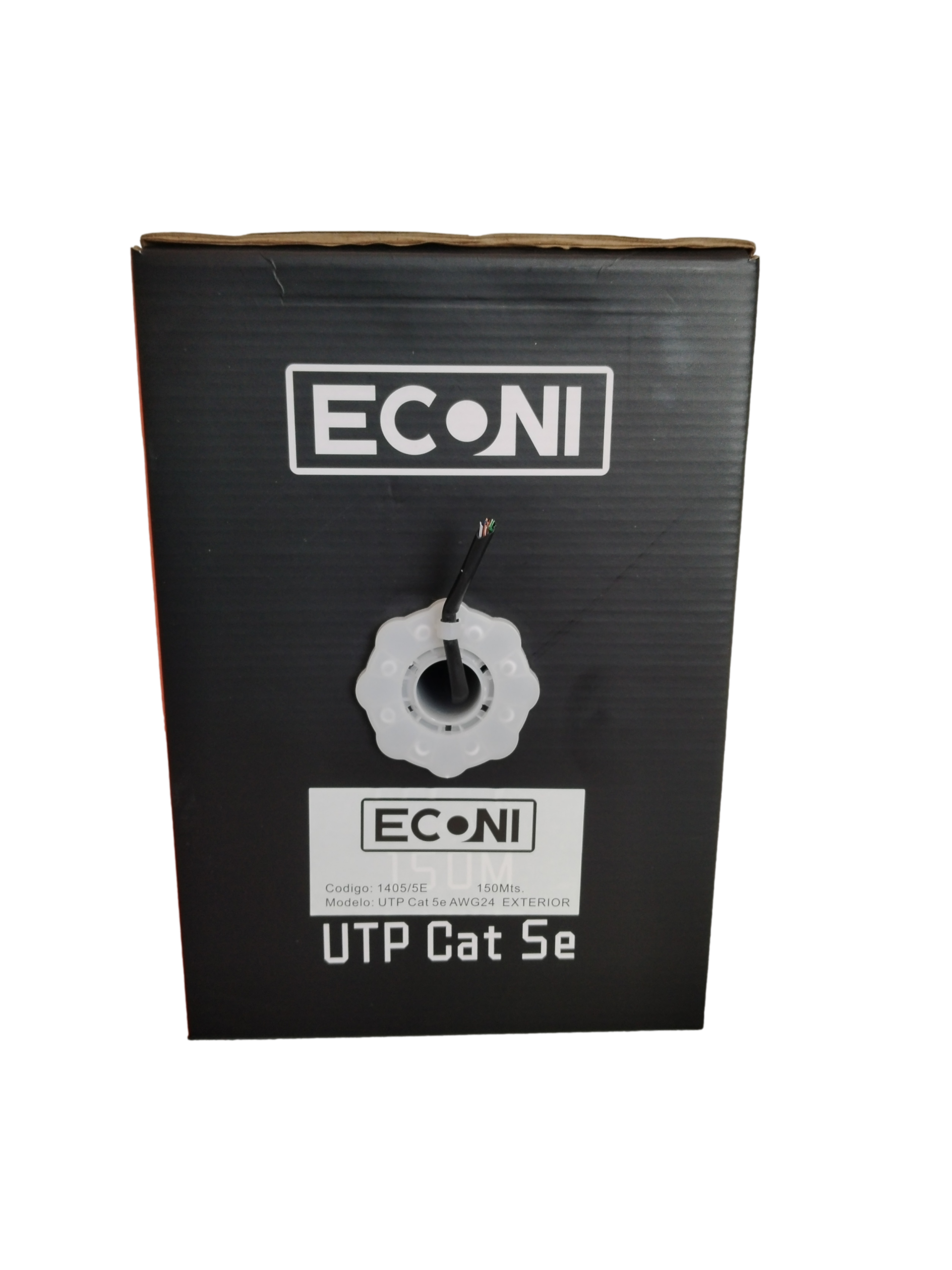 Bobina De Cable Utp Econi Cat5e 150m Aleaccion Exterior
