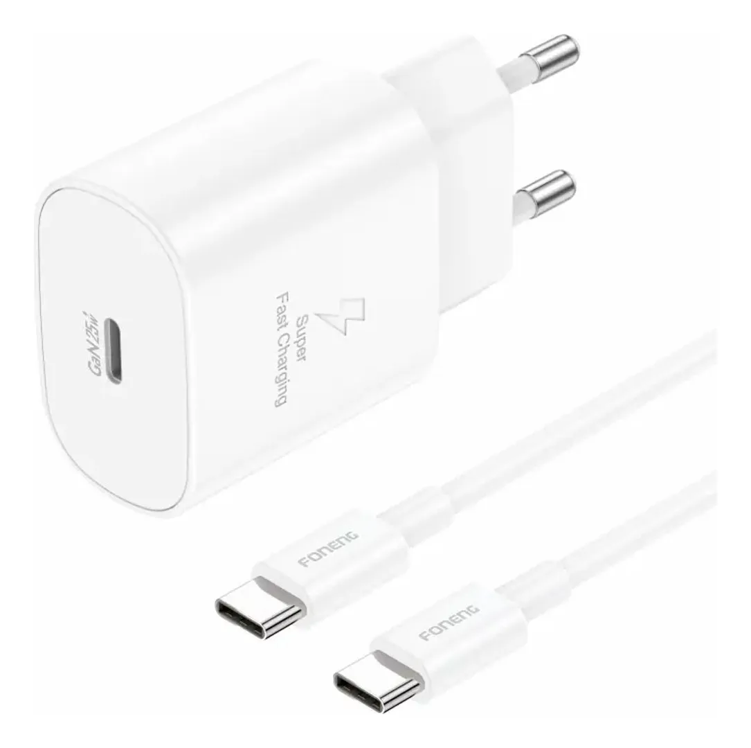 Cargador compatible con iPhone Carga Rapida Usb C 25W FONENG
