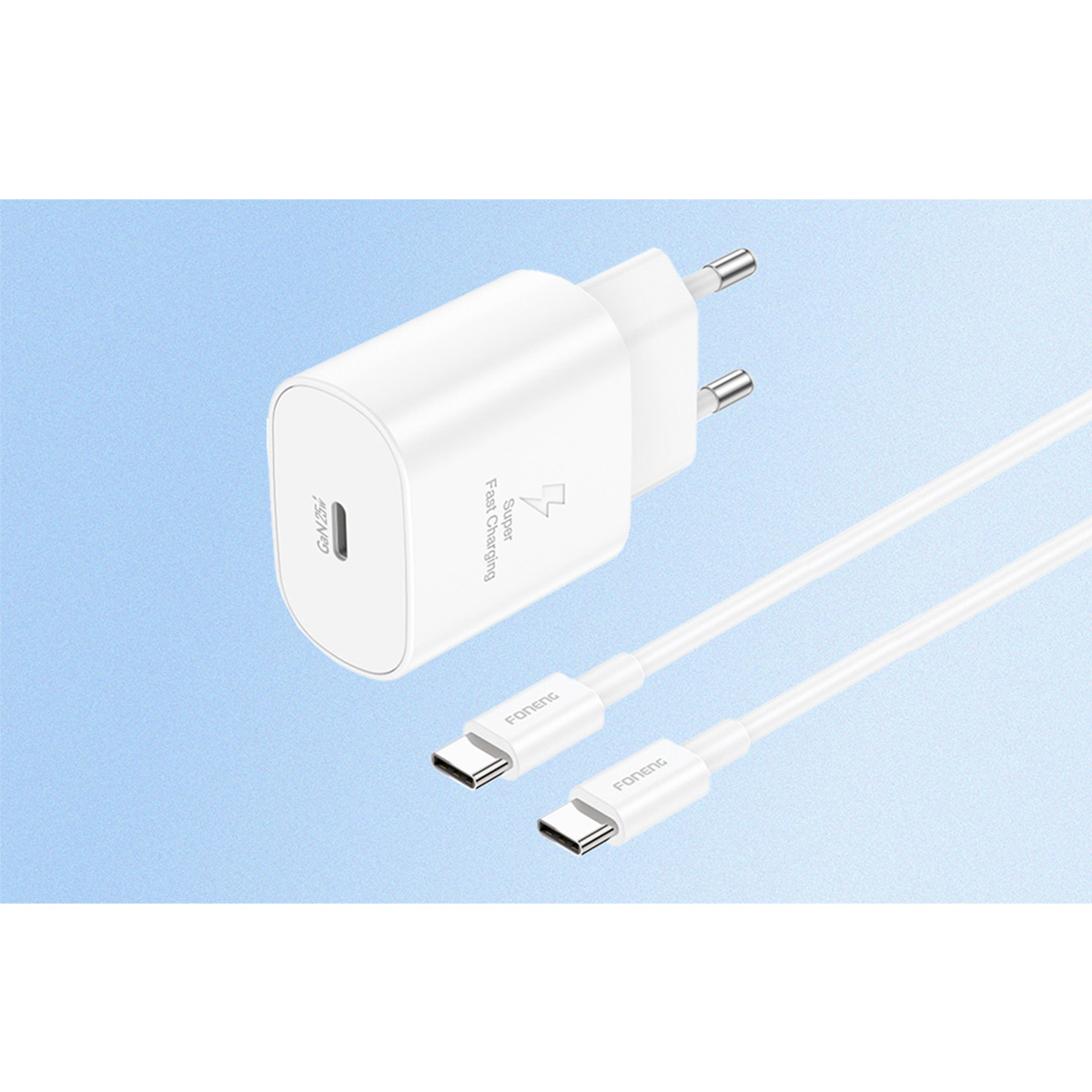 Cargador compatible con iPhone Carga Rapida Usb C 25W FONENG