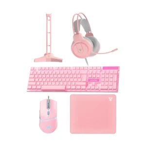 Combo Gamer Fantech P51 5 en 1 Sakura Teclado Mouse RGB