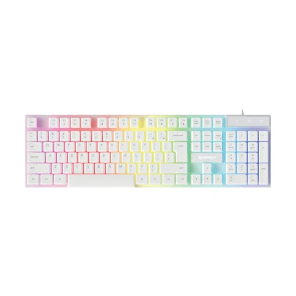 Combo Gamer Fantech P51 5 en 1 White Space Teclado Mouse RGB