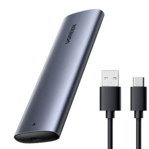 GABINETE DISCO M.2 SATA NVME A USB - UGREEN - USB 3.0 Y TIPO C