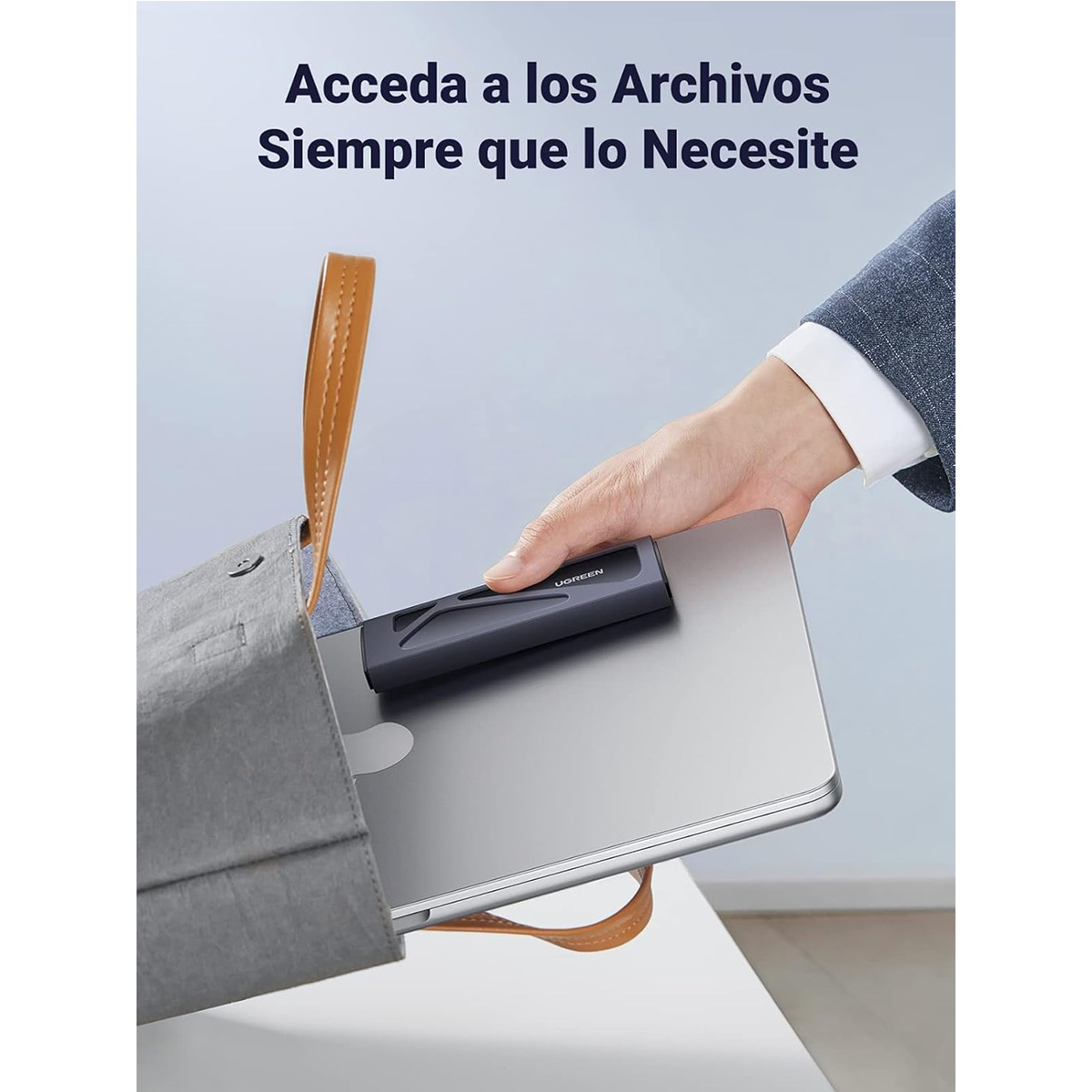 GABINETE DISCO M.2 SATA NVME A USB - UGREEN - USB 3.0 Y TIPO C