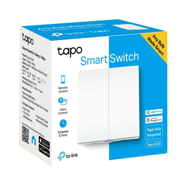 Interruptor de luz inteligente Llave de luz Tplink Tapo S220