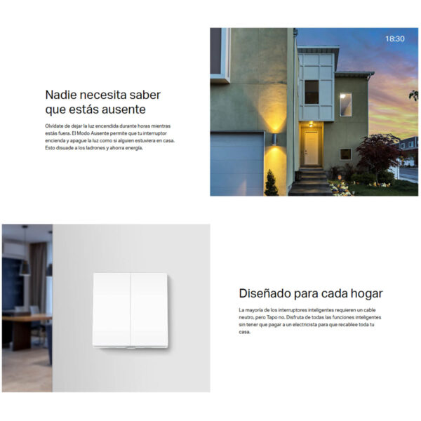 Interruptor de luz inteligente Llave de luz Tplink Tapo S220