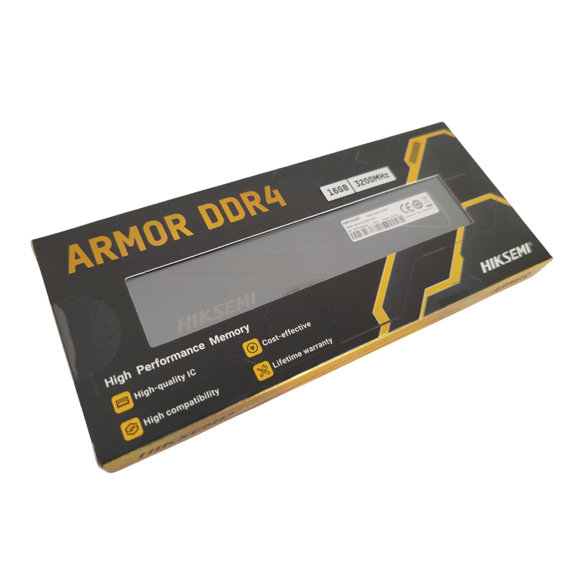 Memoria Ram Armor Gamer Ddr4 16Gb 3200 Mhz Disipador Negro