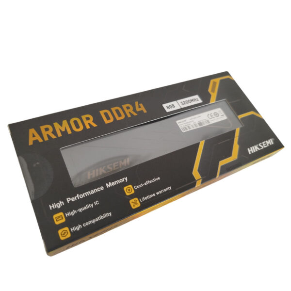 Memoria Ram Armor Gamer Ddr4 8Gb 3200 Mhz Disipador Negro