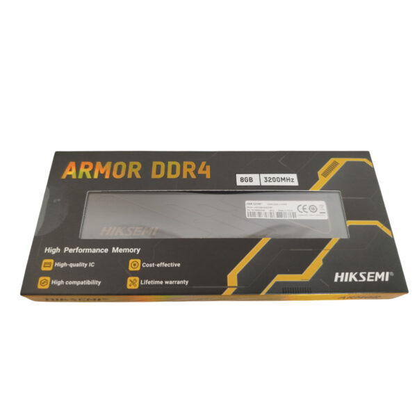 Memoria Ram Armor Gamer Ddr4 8Gb 3200 Mhz Disipador Negro