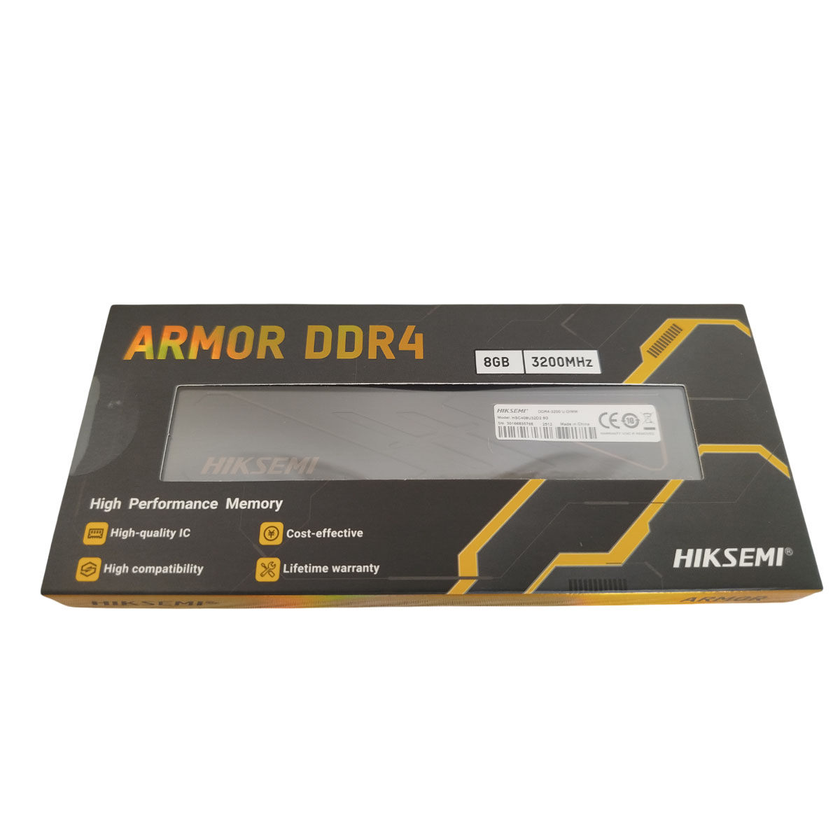 Memoria Ram Armor Gamer Ddr4 8Gb 3200 Mhz Disipador Negro