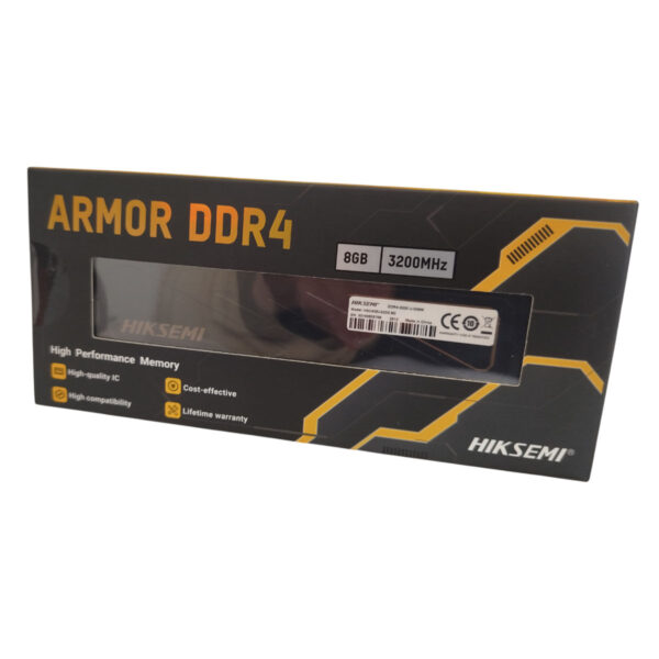 Memoria Ram Armor Gamer Ddr4 8Gb 3200 Mhz Disipador Negro