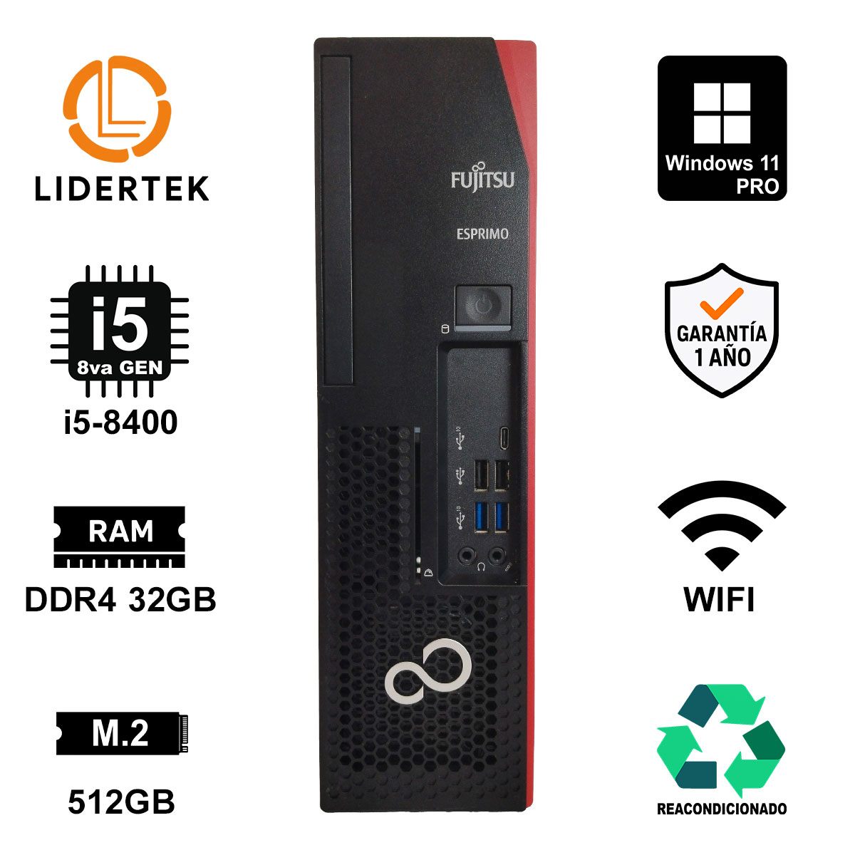 Pc Computadora G8 Intel Core I5 32gb Ram 512gb Ssd Wifi W11