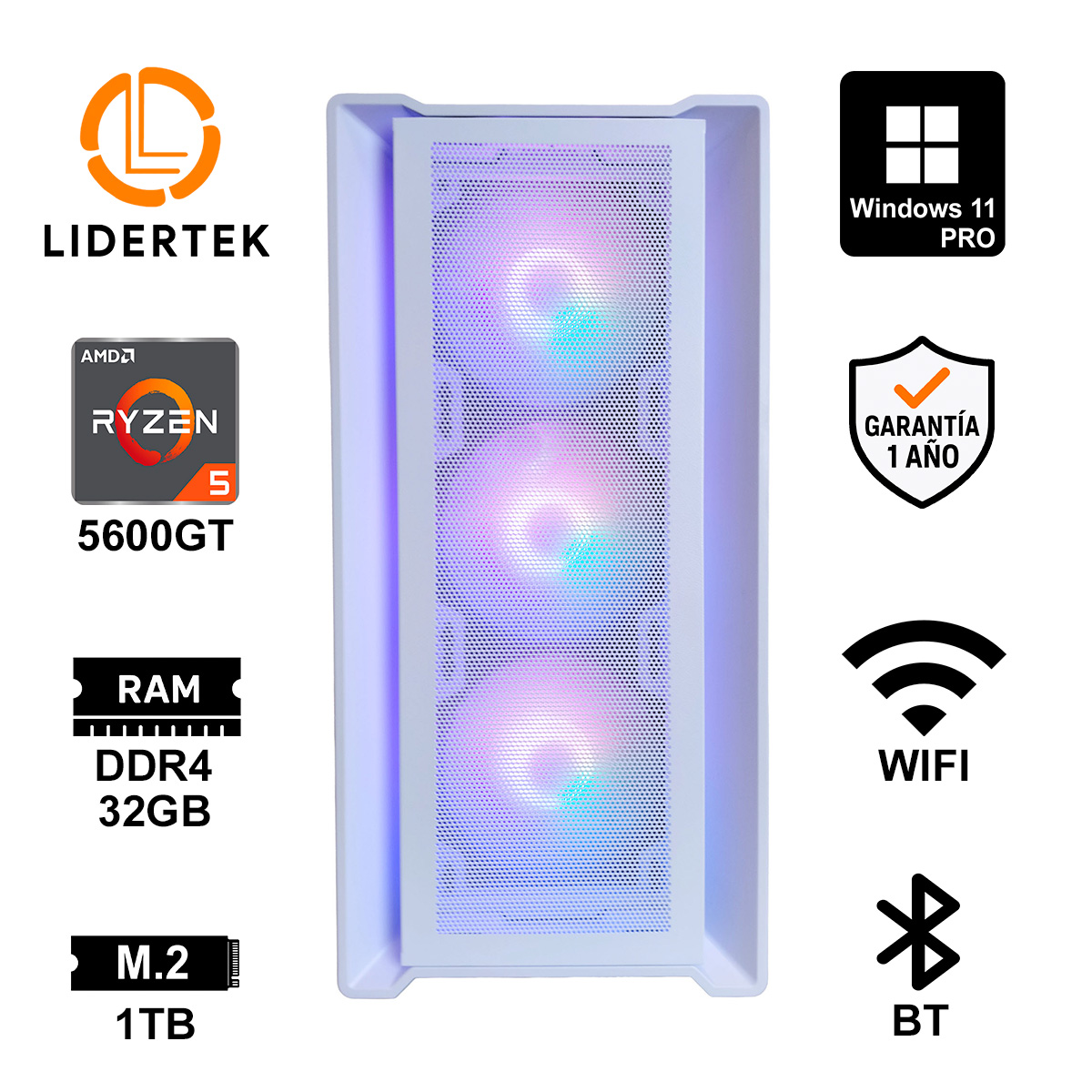 Pc Gamer Ryzen 5 | Lista Para Jugar Sin Lag | 32gb + Ssd 1tb